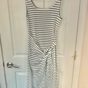 Striped Black and White Dress